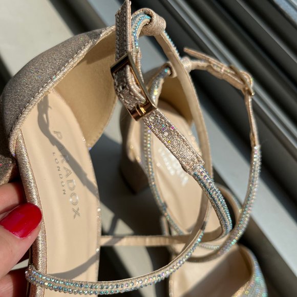 NIB Paradox London Mackenzie Heels in Rose Shimmer, Size 6.5, REDUCED! - Picture 6 of 7